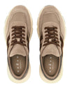 Detail van de lichte rubberen zool van de Hogan Hyperlight Sneakers Brown
