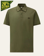 C.P. Company Stretch Piquet Logo Polo – Ivy Green