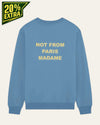 Drôle de Monsieur Le Sweatshirt Slogan Atlantic Blue