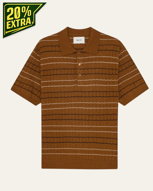 NN.07 Alfie 6584 Polo Wool Blend Cinnamon
