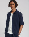 Law of the Sea Bermuda Structured Shirt Cotton Navy