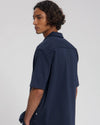 Law of the Sea Bermuda Structured Shirt Cotton Navy