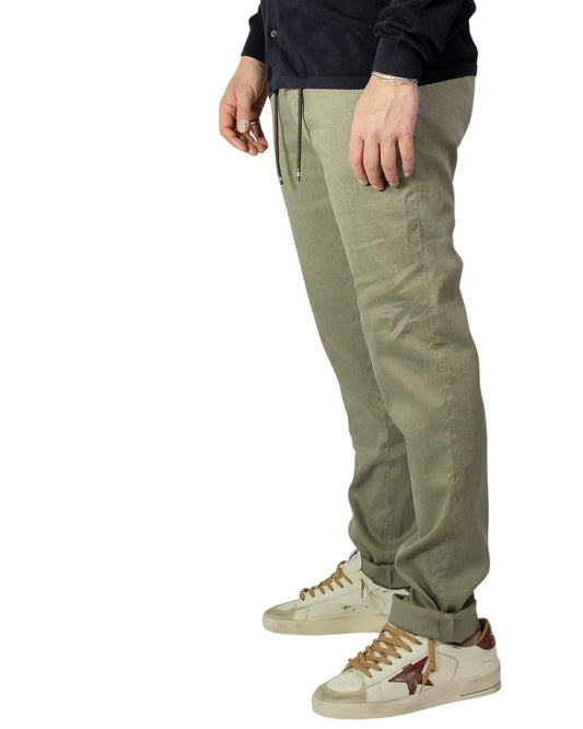 Mason’s Milano Jogger Linen Cotton Extra Slim Fit Salvia