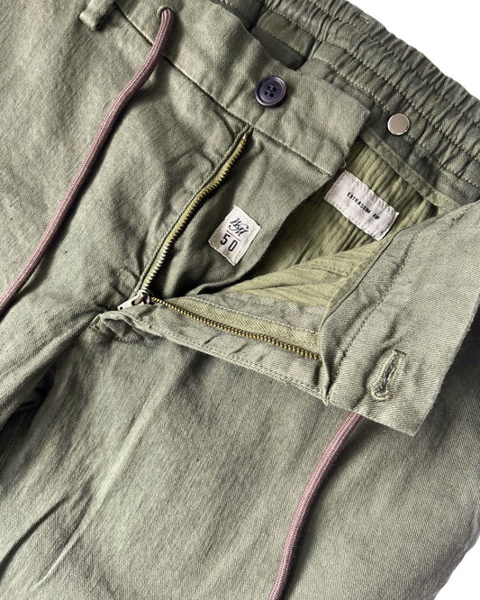 Mason’s Milano Jogger Linen Cotton Extra Slim Fit Salvia