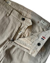 Mason’s Torino CBE543 Stretch Slim Fit Beige Grijs Visgraat