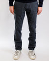 Mason’s Torino navy chino met birdseye structuur en slim fit pasvorm