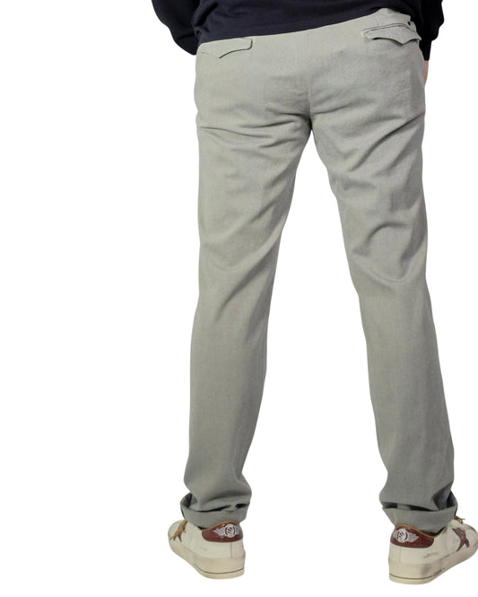Mason’s Torino Flex CBE155 Stretch Slim Fit Beige Blue Visgraat