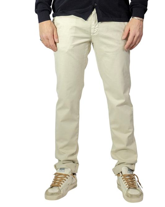 Mason’s Torino Stretch Slim Fit Ecru