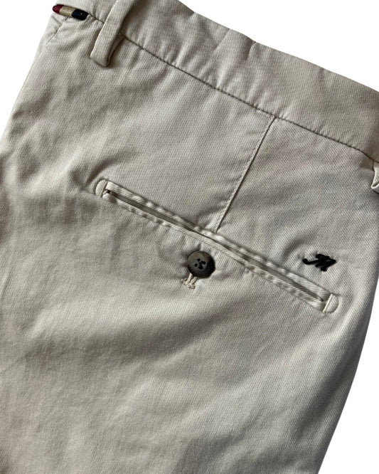Mason’s Torino Stretch Slim Fit Ecru