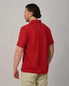 MC2 Saint Barth badstof polo in warme brick red kleur