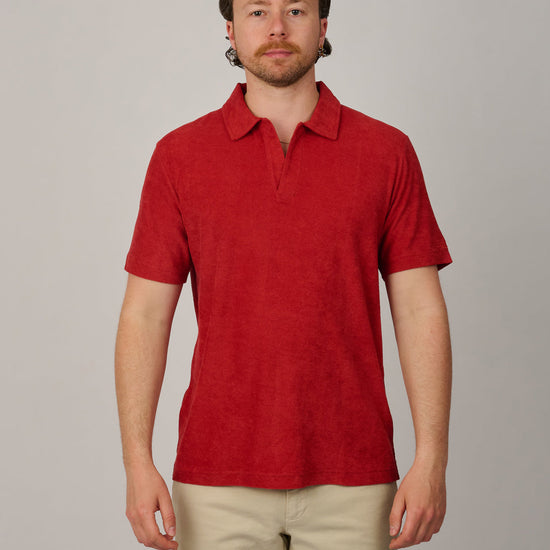 
MC2 Saint Barth Jeremy Terry Polo in Brick Red 