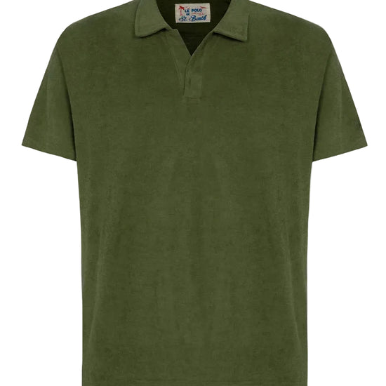 MC2 Saint Barth Jeremy Terry Polo in Military Green