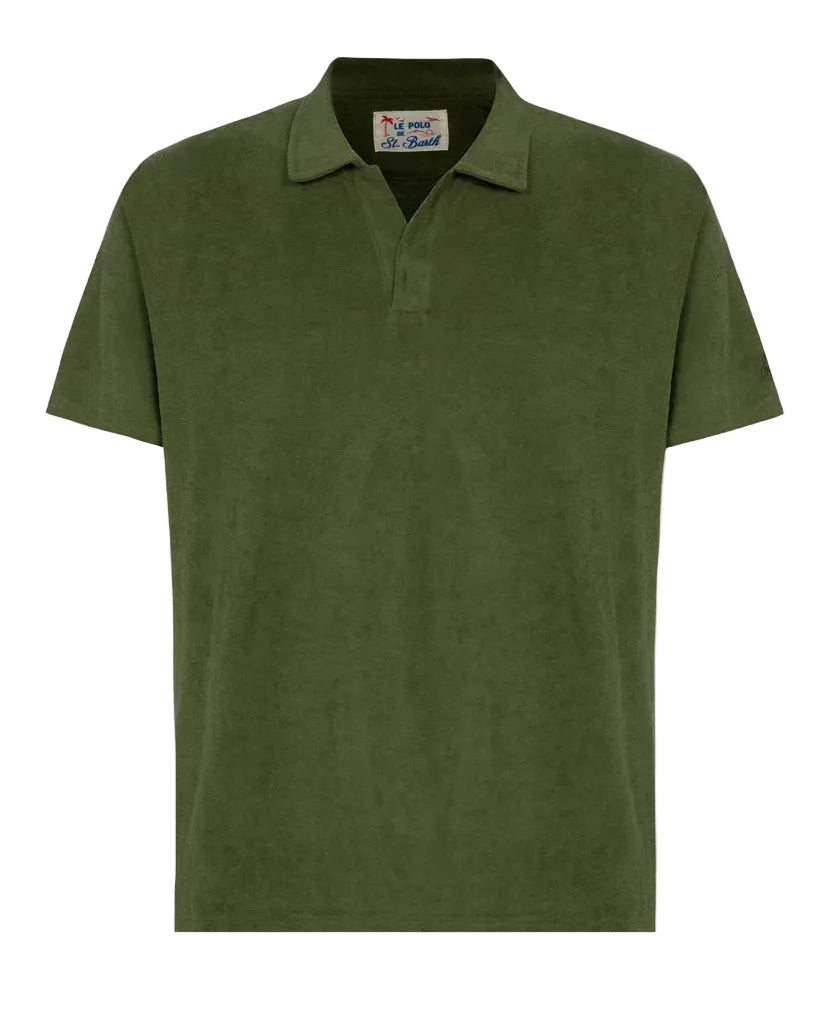 MC2 Saint Barth Jeremy Terry Polo in Military Green