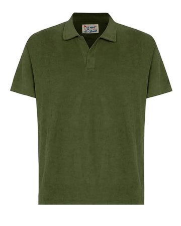 MC2 Saint Barth Jeremy Terry Polo in Military Green