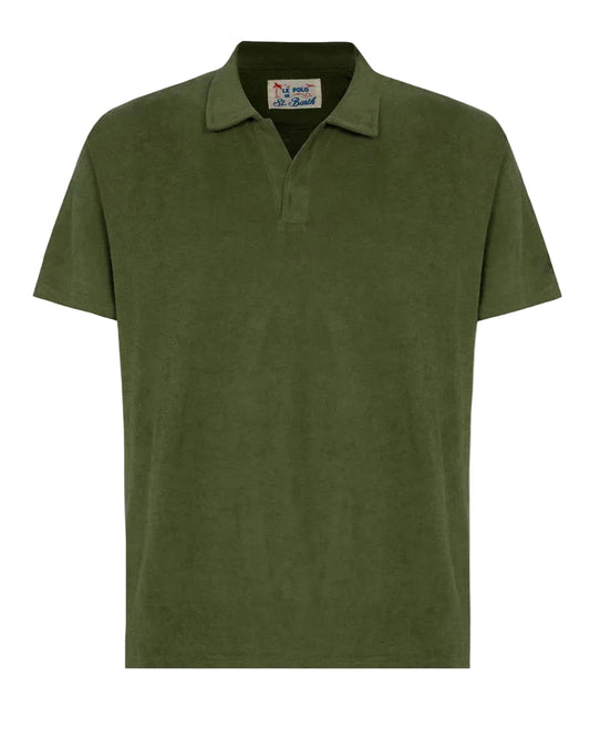 MC2 Saint Barth Jeremy Terry Polo in Military Green