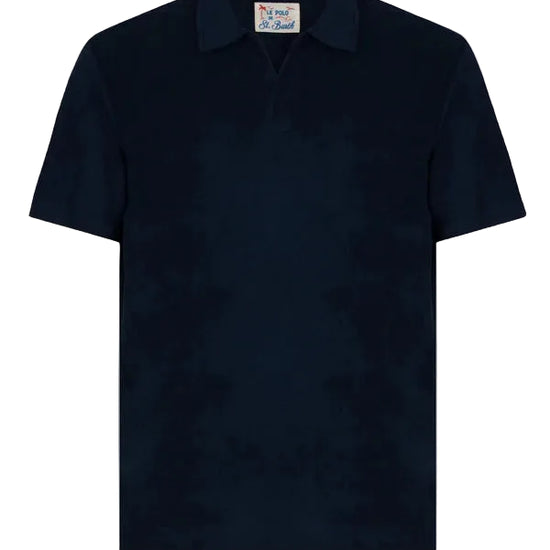 MC2 Saint Barth badstof polo in navyblauwe tint