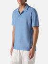 MC2 Saint Barth badstof polo in zachte Powder Blue tint