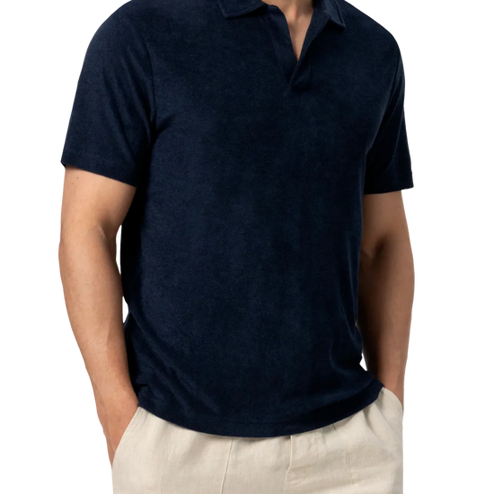 MC2 Saint Barth Jeremy terry polo met resort-uitstraling