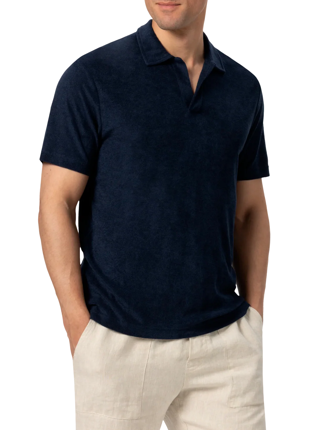 MC2 Saint Barth Jeremy terry polo met resort-uitstraling