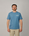 model van MC2 Saint Barth Portland Padel Club heren T-shirt in dusty blue bij Checkpoint Mol