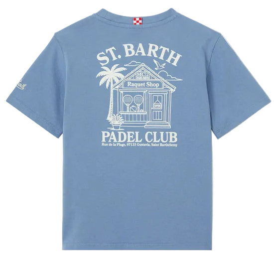 Padel club Tshirt Grijs Blauw van Saint Barth bij CHeckpoint MOL