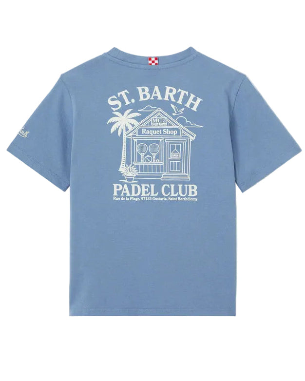 Padel club Tshirt Grijs Blauw van Saint Barth bij CHeckpoint MOL