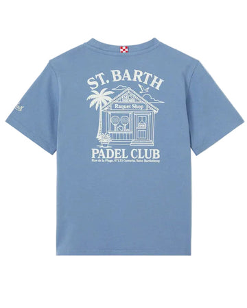 Padel club Tshirt Grijs Blauw van Saint Barth bij CHeckpoint MOL