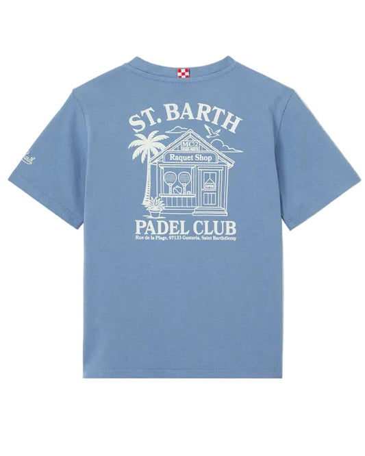 Padel club Tshirt Grijs Blauw van Saint Barth bij CHeckpoint MOL