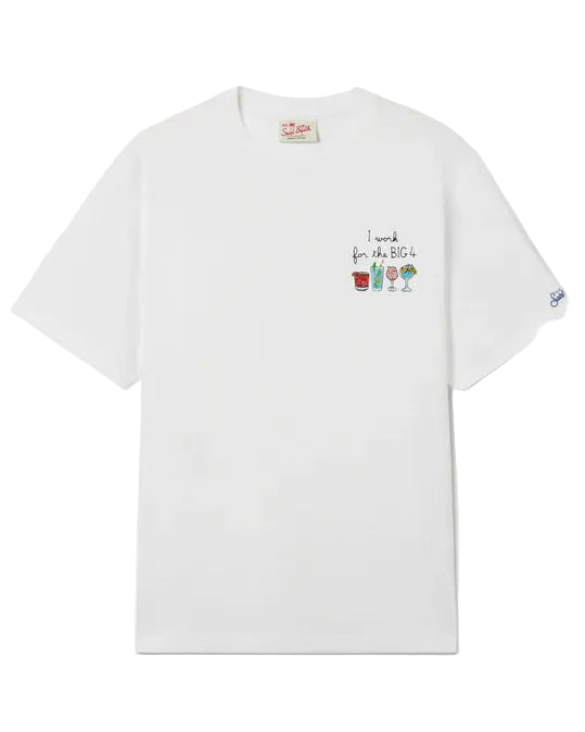 MC2 Saint Barth T-shirt met Big 4 cocktail artwork