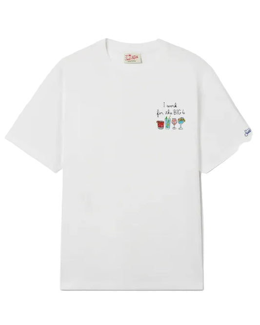 MC2 Saint Barth T-shirt met Big 4 cocktail artwork