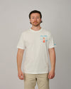 MC2 Saint Barth Portofino Paloma heren T-shirt met cocktailborduurwerk bij Checkpoint Mol op model met beige broek