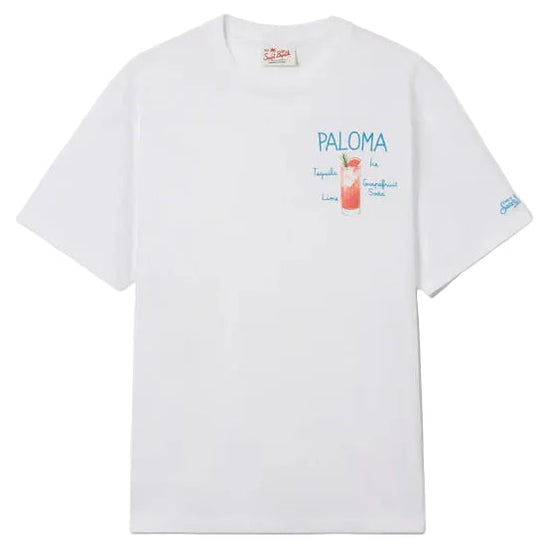 MC2 Saint Barth Portofino Paloma heren T-shirt met cocktailborduurwerk bij Checkpoint Mol