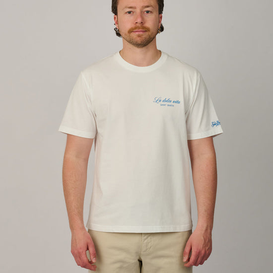 Zomerse herenoutfit met MC2 Saint Barth graphic T-shirt