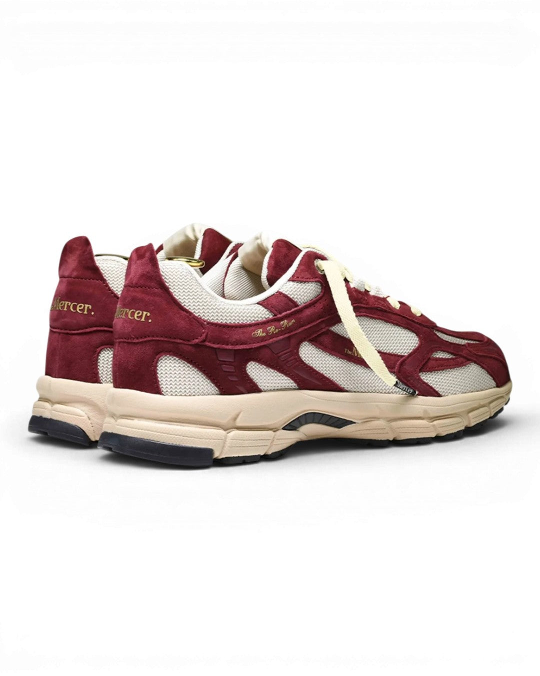 achteraanzicht van packshot van de Mercer The Re-Run Desert 2.0 Bordeaux sneaker, productcode ME262007-301