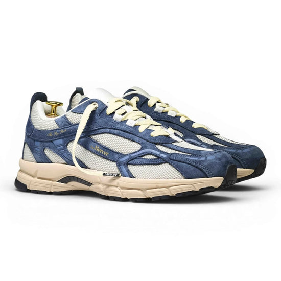 Zijaanzicht van de Mercer The Re-Run Desert 2.0 Blue/Blue sneaker, productcode ME262007-655 packshot