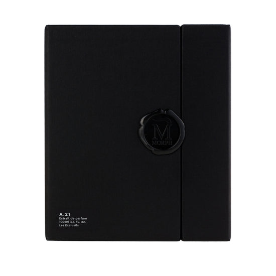 Morph A.21 parfum verpakking zwart