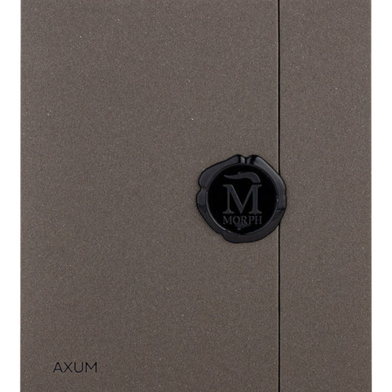 Morph Axum parfum verpakking grijze doos checkpoint