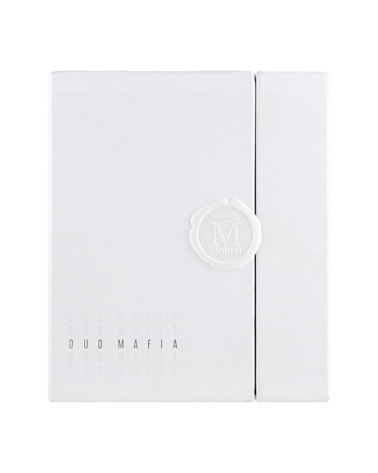 witte verpakking van Morph Oud Mafia Ice Eau de Parfum 100ML bij Checkpoint Mol