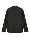 MOS MOSH Gallery Lui Dynamic Luxe Double Breasted Blazer Dark Green als comfortabele donkergroene outfit achterkant
