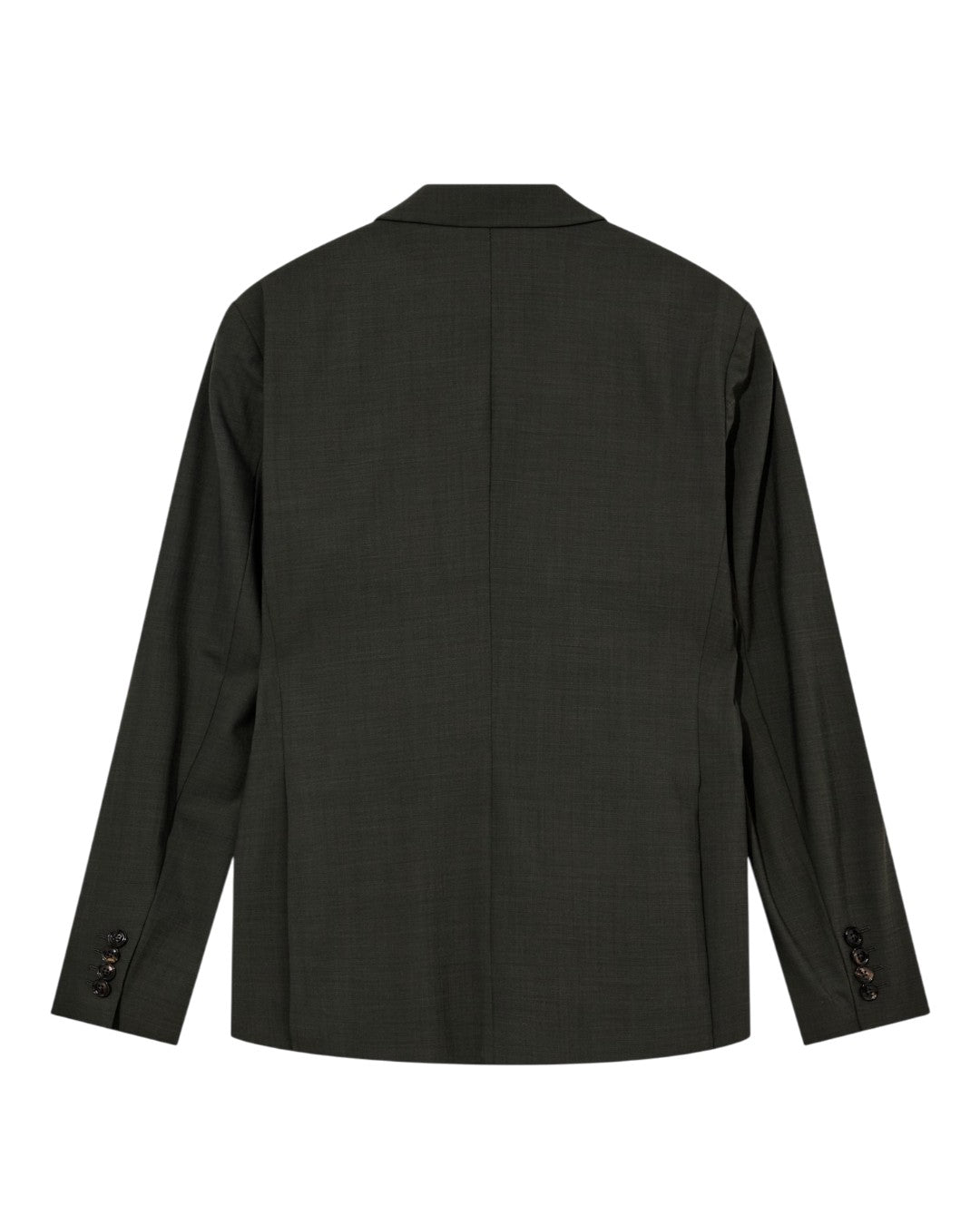 MOS MOSH Gallery Lui Dynamic Luxe Double Breasted Blazer Dark Green als comfortabele donkergroene outfit achterkant