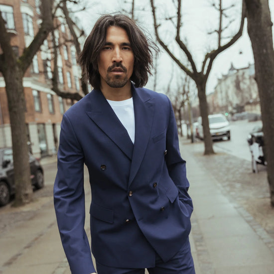 Mos Mosh Gallery Lui Blazer Navy als alternatief te combineren met Hugh Dynamic Luxe Pants