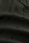 NN.07 Julio 5708 Shirt Linen Open Collar Dark Army