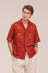 NN.07 Ben Jacquard Check Shirt Sienna
