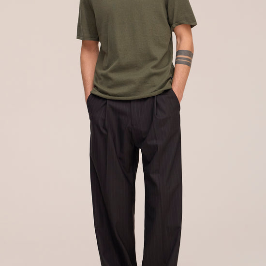 NN.07 Bari 60055 Cotton Cashmere T-shirt in Capers bij Checkpoint Mol
