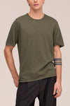 NN.07 Bari 60055 Cotton Cashmere T-shirt in Capers bij Checkpoint Mol