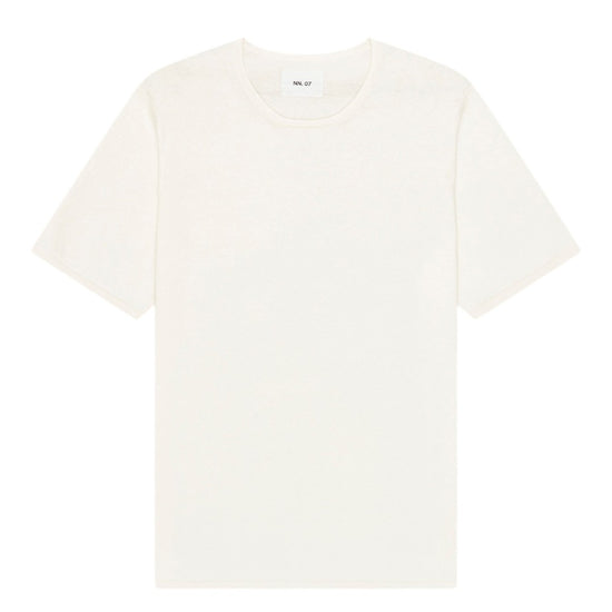 NN.07 Bari 60055 Short Sleeve Tee in Ivory bij Checkpoint Mol