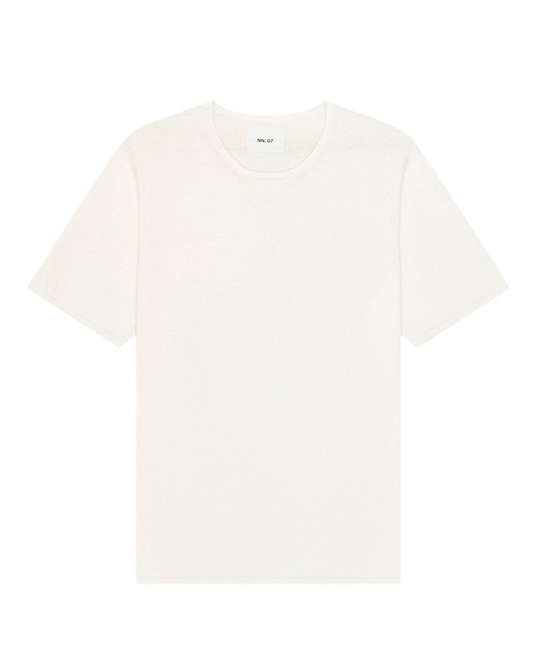 NN.07 Bari 60055 Short Sleeve Tee in Ivory bij Checkpoint Mol