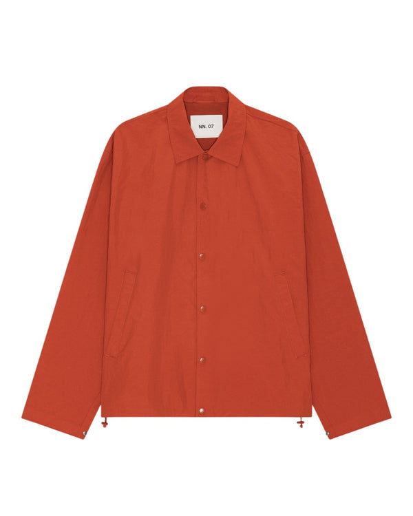 Fenton Lightweight Water Repellent Button Down Jacket Sienna Heat