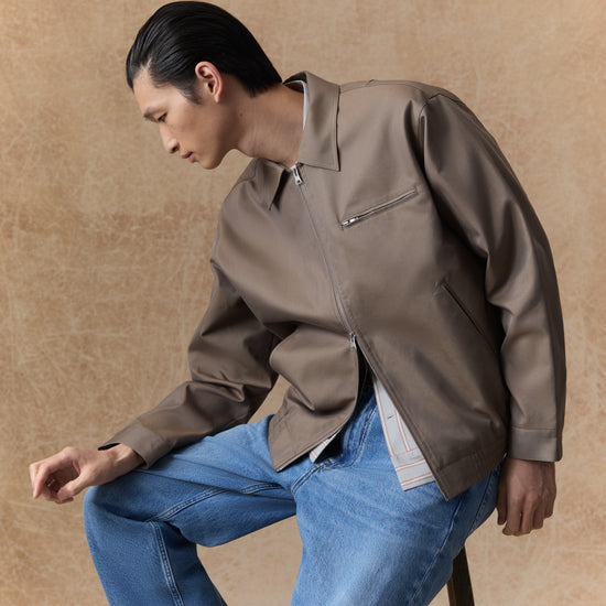NN.07 Gideon 80038 Lightweight Jacket in Clay Mirage bij Checkpoint Mol