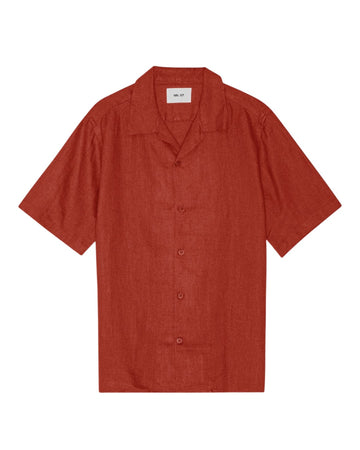 NN.07 Julio 5708 Linen Shirt in Sienna Heat